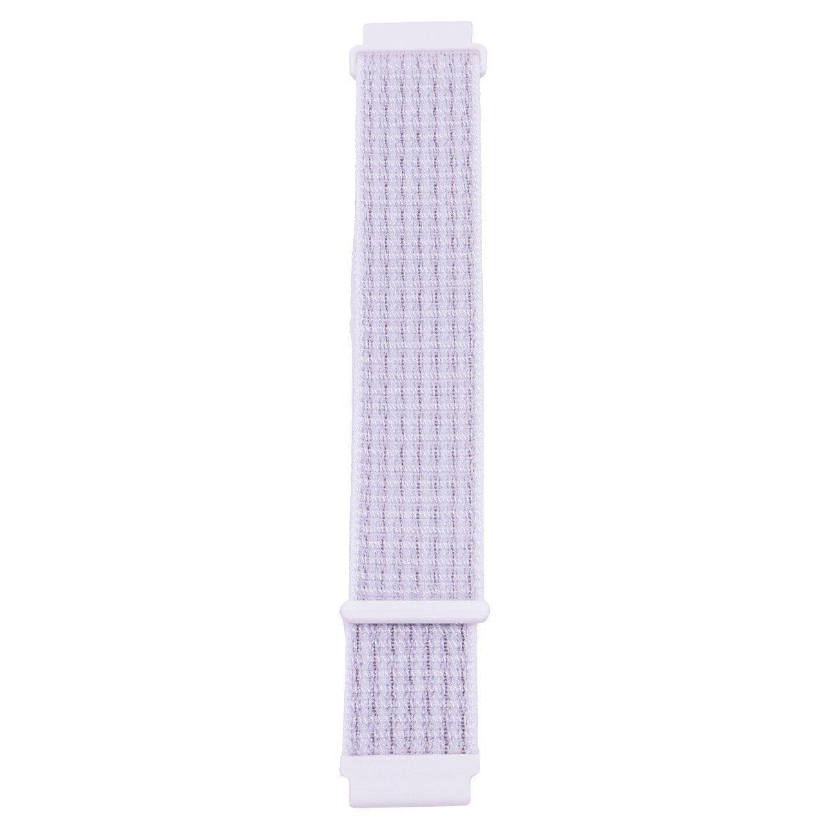 20mm Nylon Braided Sport Loop Velcro Watch Band Strap Compatible Replacement - Red-Black