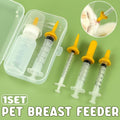 Kitten Feeding Bottle with Syringe Dispenser for Young Pets and Small Animals