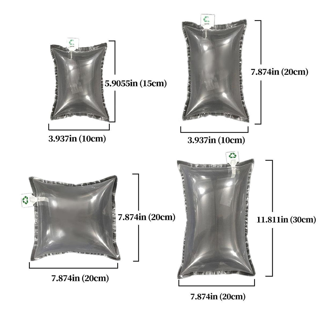 100pcs Inflatable Air Column Bag Bubble Wrap Cushion Packaging Buffer Filling - 10x20cm