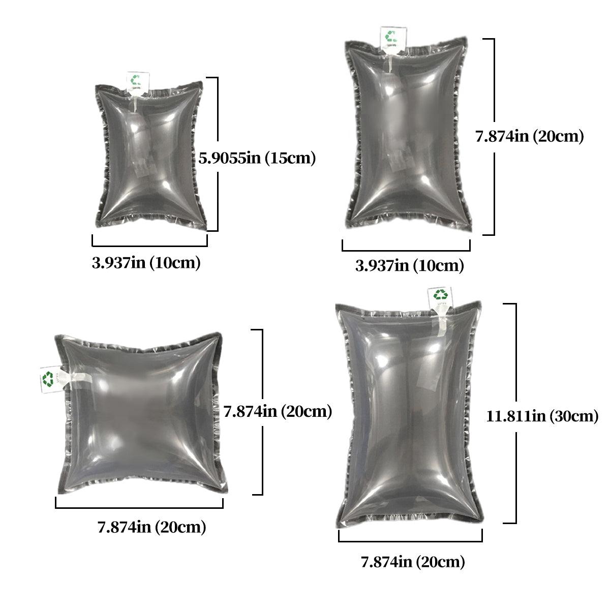 100pcs Inflatable Air Column Bag Bubble Wrap Cushion Packaging Buffer Filling - 10x20cm