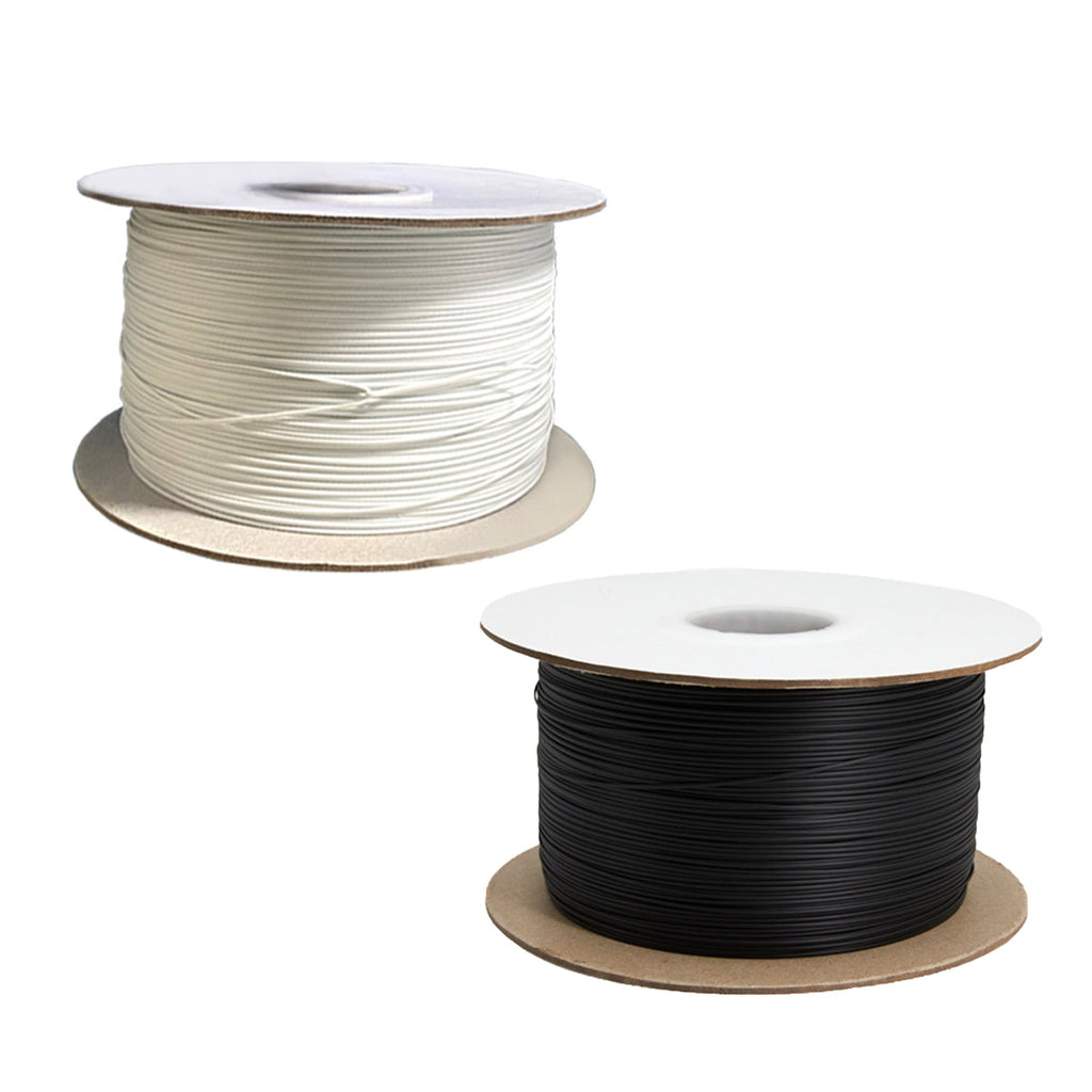 1000M Coiled Tie Wire Elliptical Binding Wire Garden Plant Cable Roll for Home - Black