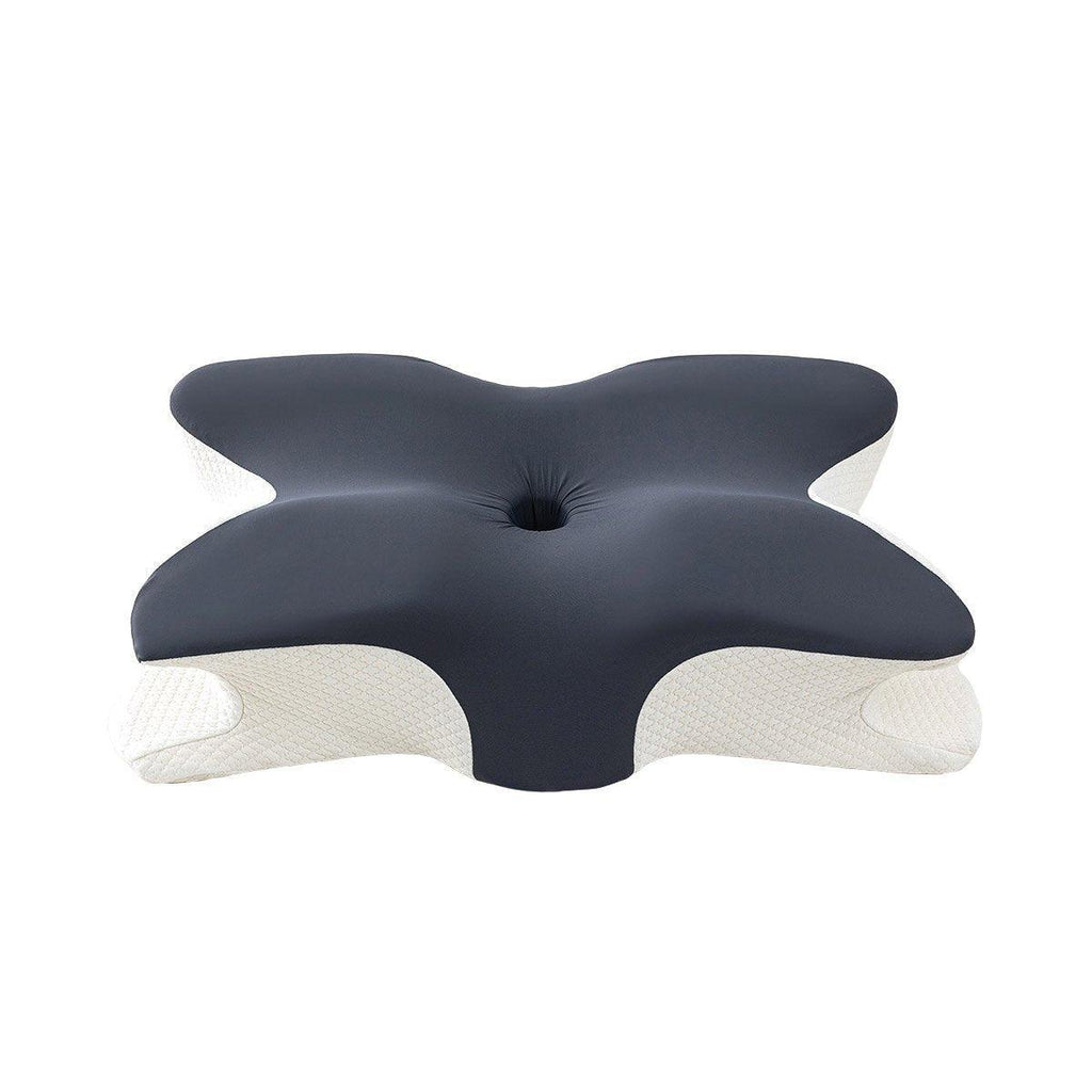 Memory Foam Butterfly Pillow Neck Support Slow Rebound Cervical Pillow - Dark Grey