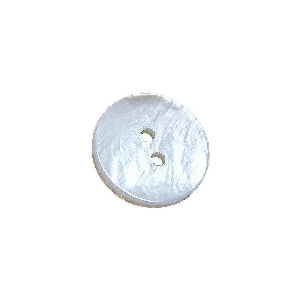 20pcs White Shirt Buttons Round Two Eyes Sewing Craft DIY Clothing Supplies - 12.5mm