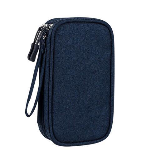 Electronic Accessories Cable Bag Organizer Travel Pouch Storage Cases Charger - Grey