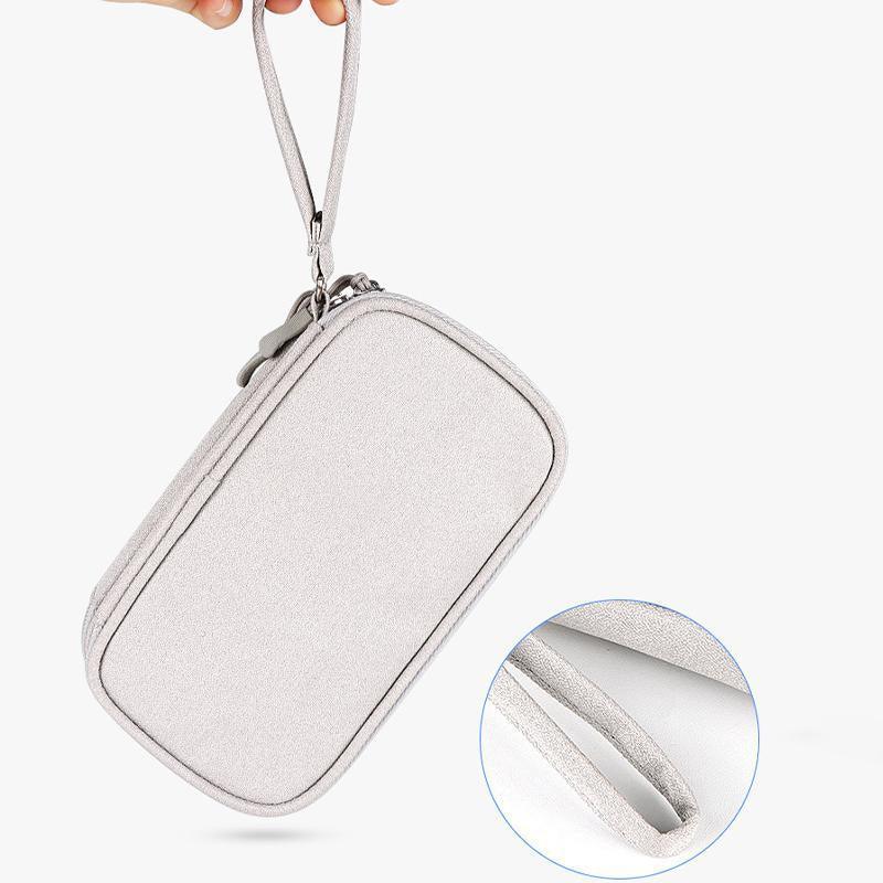 Electronic Accessories Cable Bag Organizer Travel Pouch Storage Cases Charger - Navy