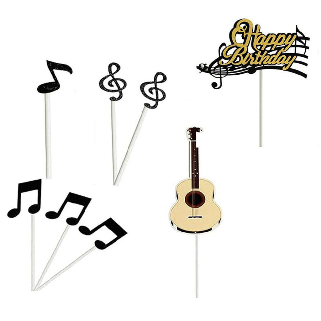 Music Notes Violin Cake Decoration Materials Birthday Cake Topper Inserts - 1