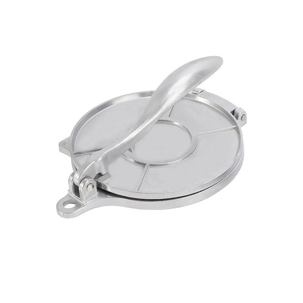 16/20cm Premium Tortilla Press Flat Bread Maker Taco Roti Chapati Health Food - Silver-16cm