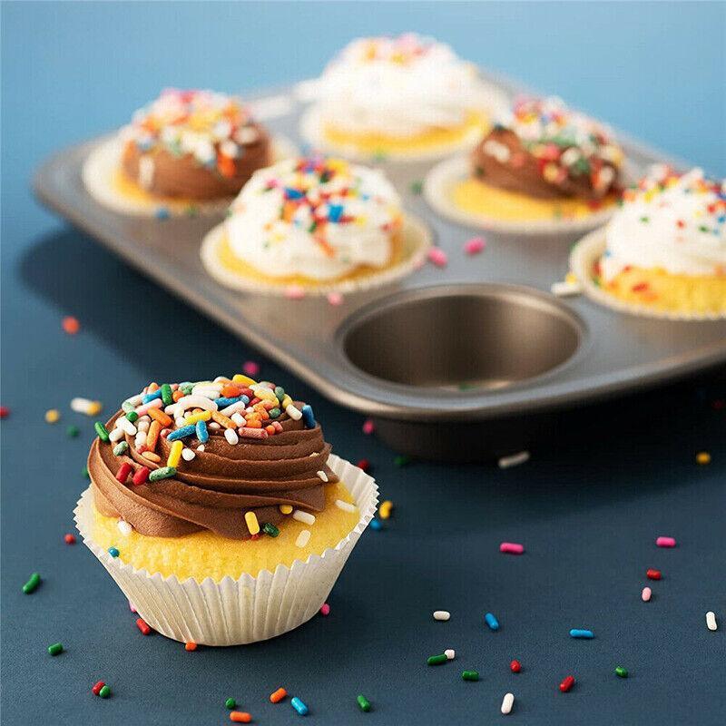 Patty Pans Muffin Cases Choc 600/Pk Cake Boards Cupcake Liners Boxes Baking Cups - 600PCS-4CM