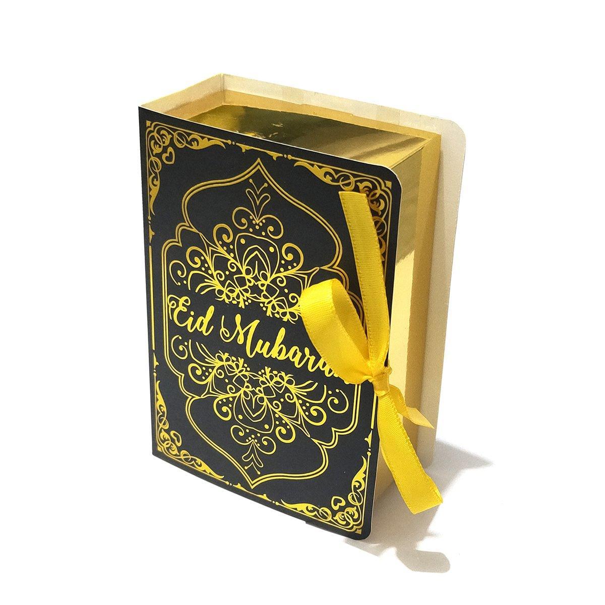 50PCS Moon Stars Wedding Candy Box Gift Box Holiday Party Decorations Favour - Black