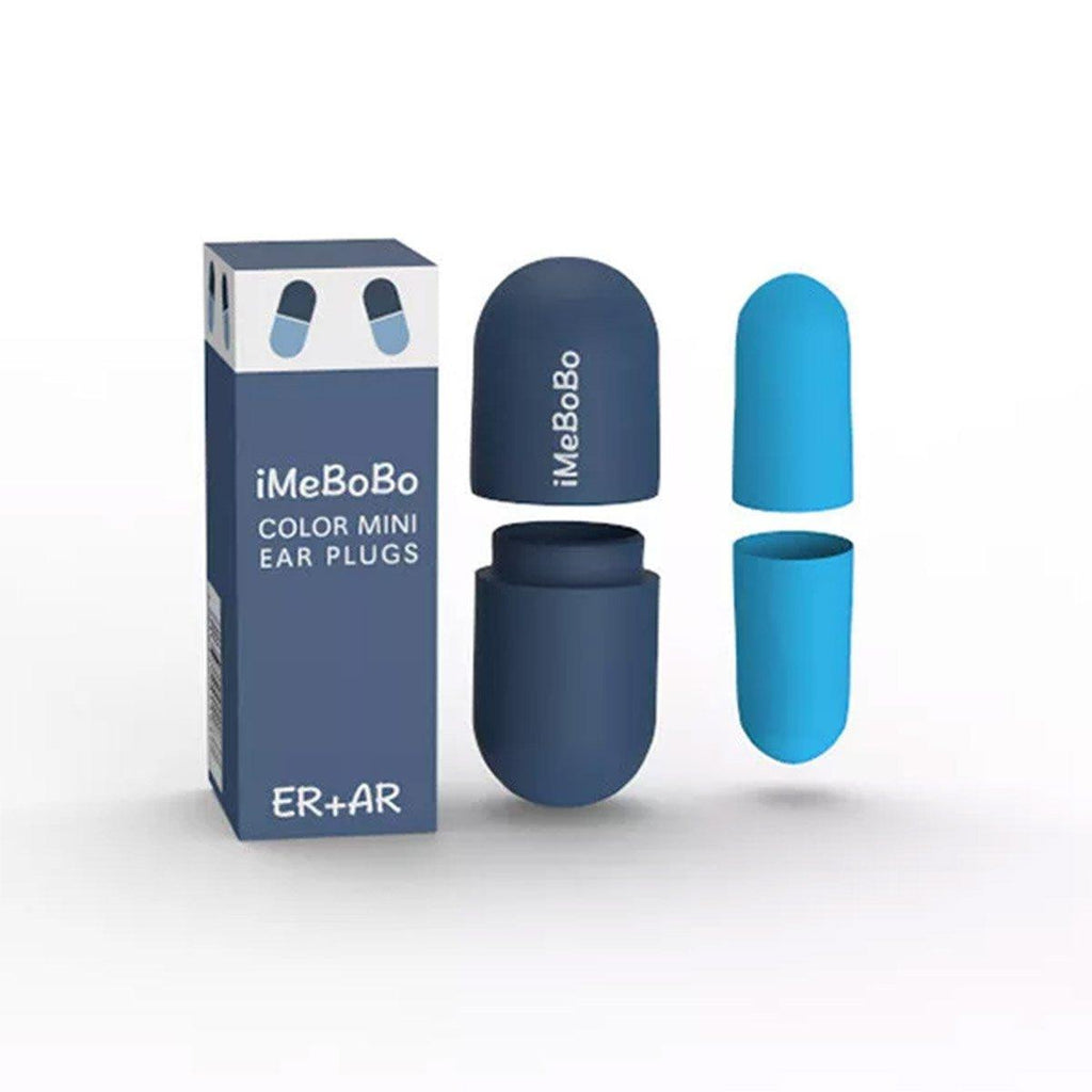 1/2/4 Pairs Soundproof Capsule Earplugs Noise Reduction Ear Plugs for Sleeping - 1pair-Blue