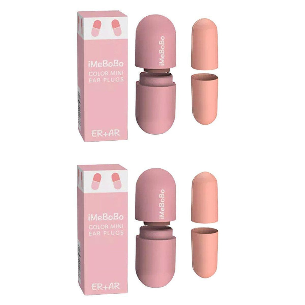 1/2/4 Pairs Soundproof Capsule Earplugs Noise Reduction Ear Plugs for Sleeping - 2pairs-Blue