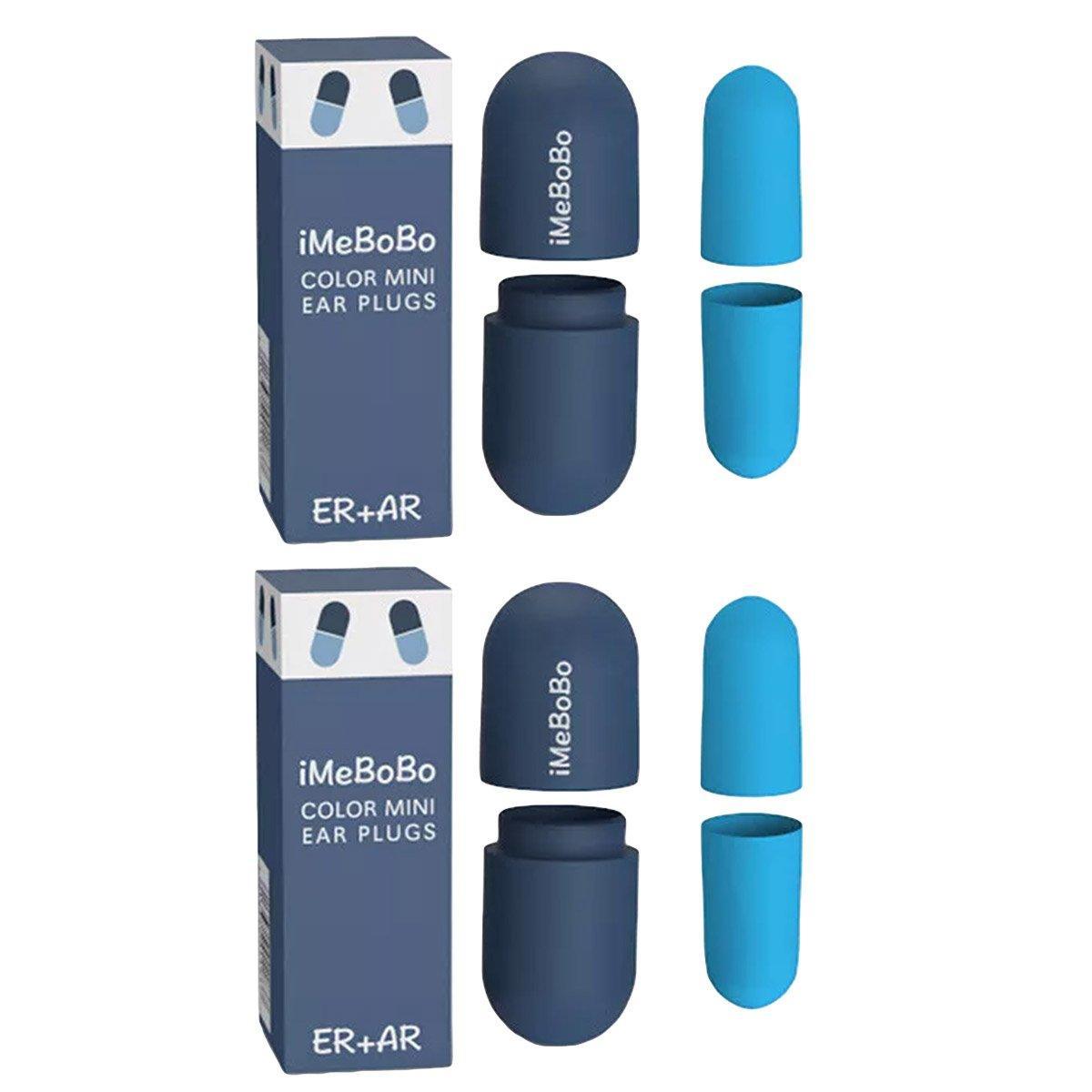 1/2/4 Pairs Soundproof Capsule Earplugs Noise Reduction Ear Plugs for Sleeping - 4pairs-Green