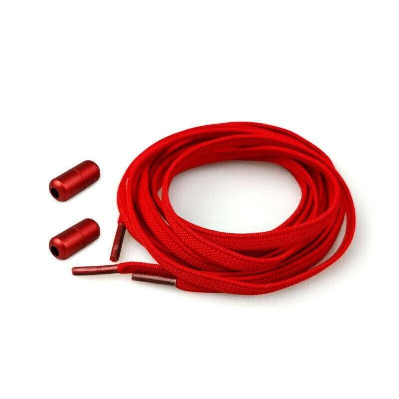 No Tie Locked Elastic Shoelace Shoe Lace Lazy Laces Sports Sneakers - Orange