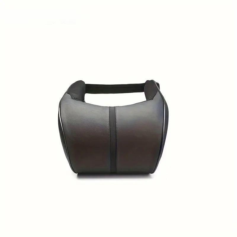 Car Headrest Neck Pillow for Comfortable Travel Support Memory Foam Car Pillow - Brown