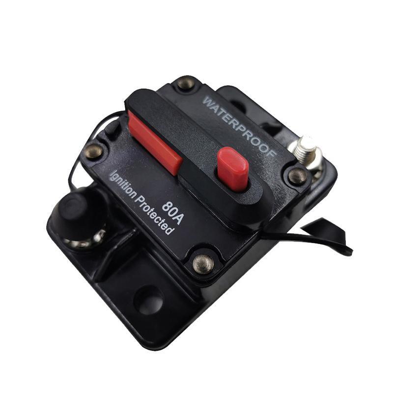Waterproof Car Circuit Breaker Fuse Reset 30-300A AMP 12V-48V DC Car Boat IP67 - 80A