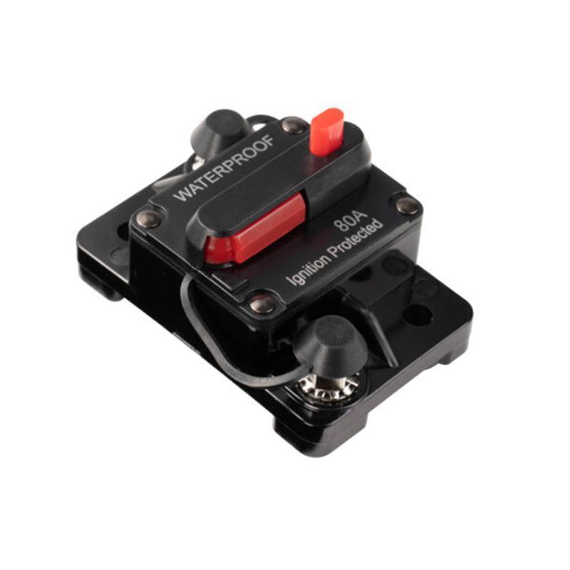 Waterproof Car Circuit Breaker Fuse Reset 30-300A AMP 12V-48V DC Car Boat IP67 - 80A