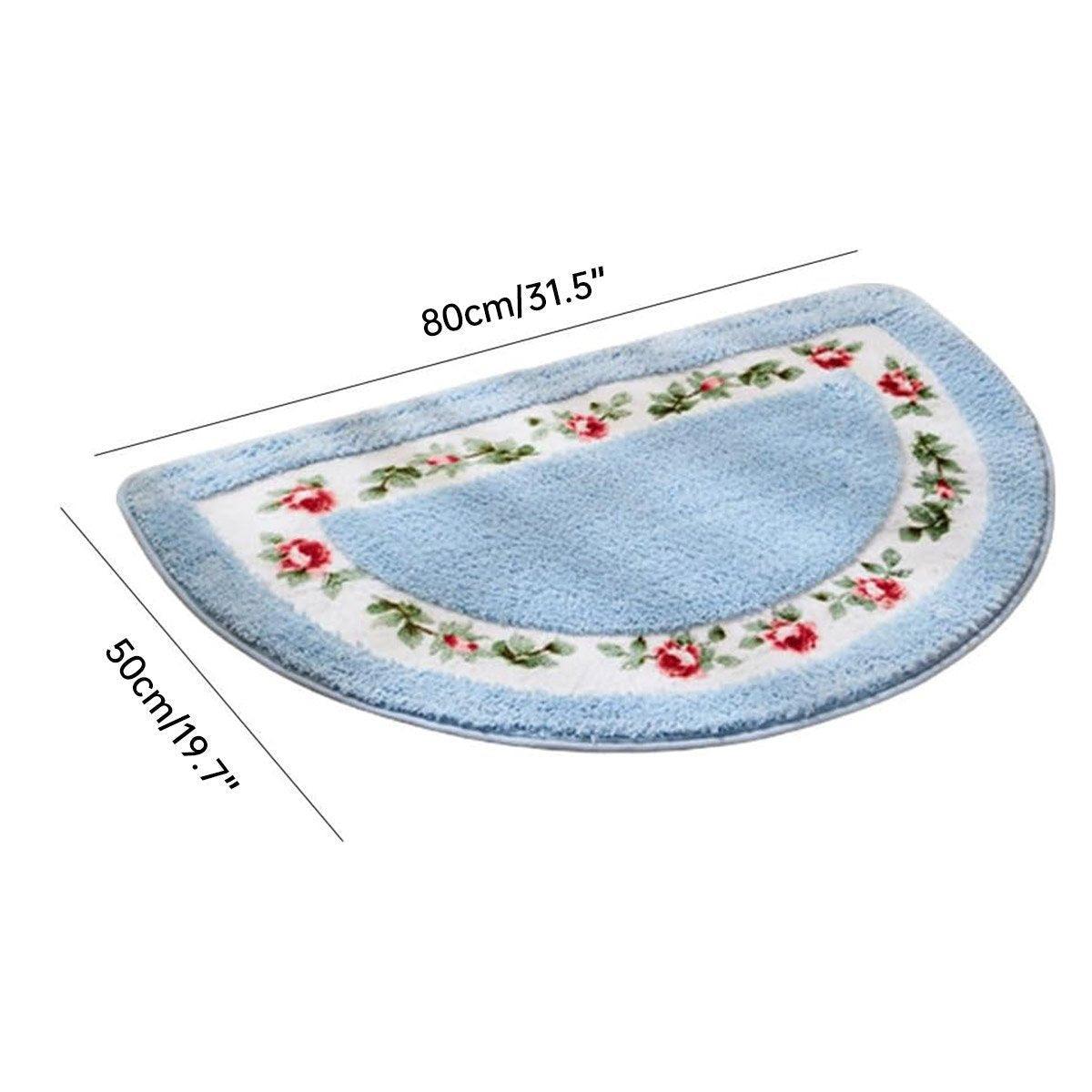 Non Slip Entry Mat Indoor Outdoor Mat Washable Foot Mat Foyer Bedroom - Blue