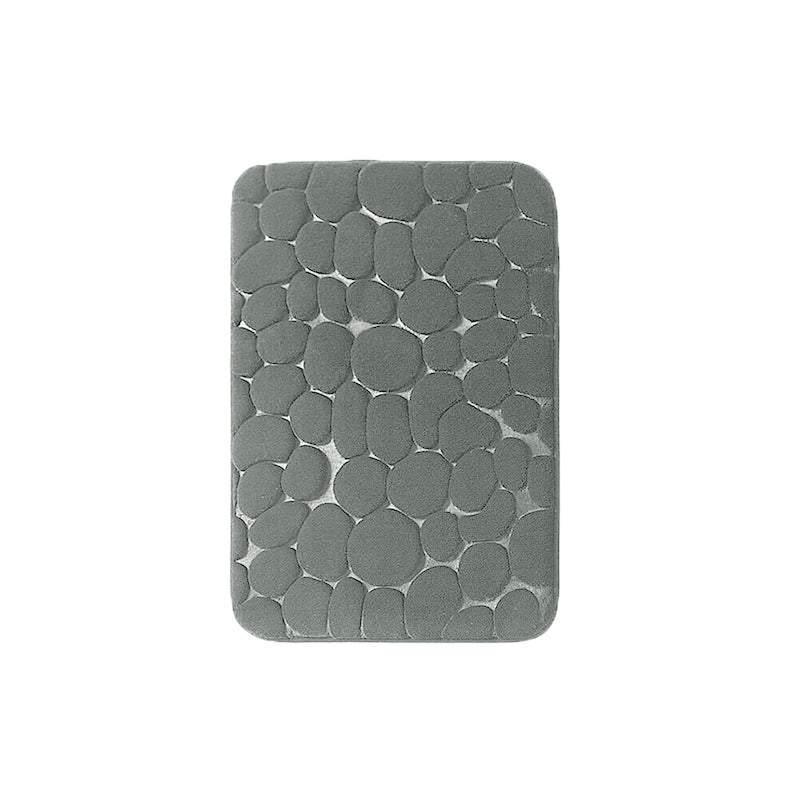 40x60cm Non-Slip Memory Foam Bath Mat Super Absorbent Floor Rug for Bathroom Use - Black
