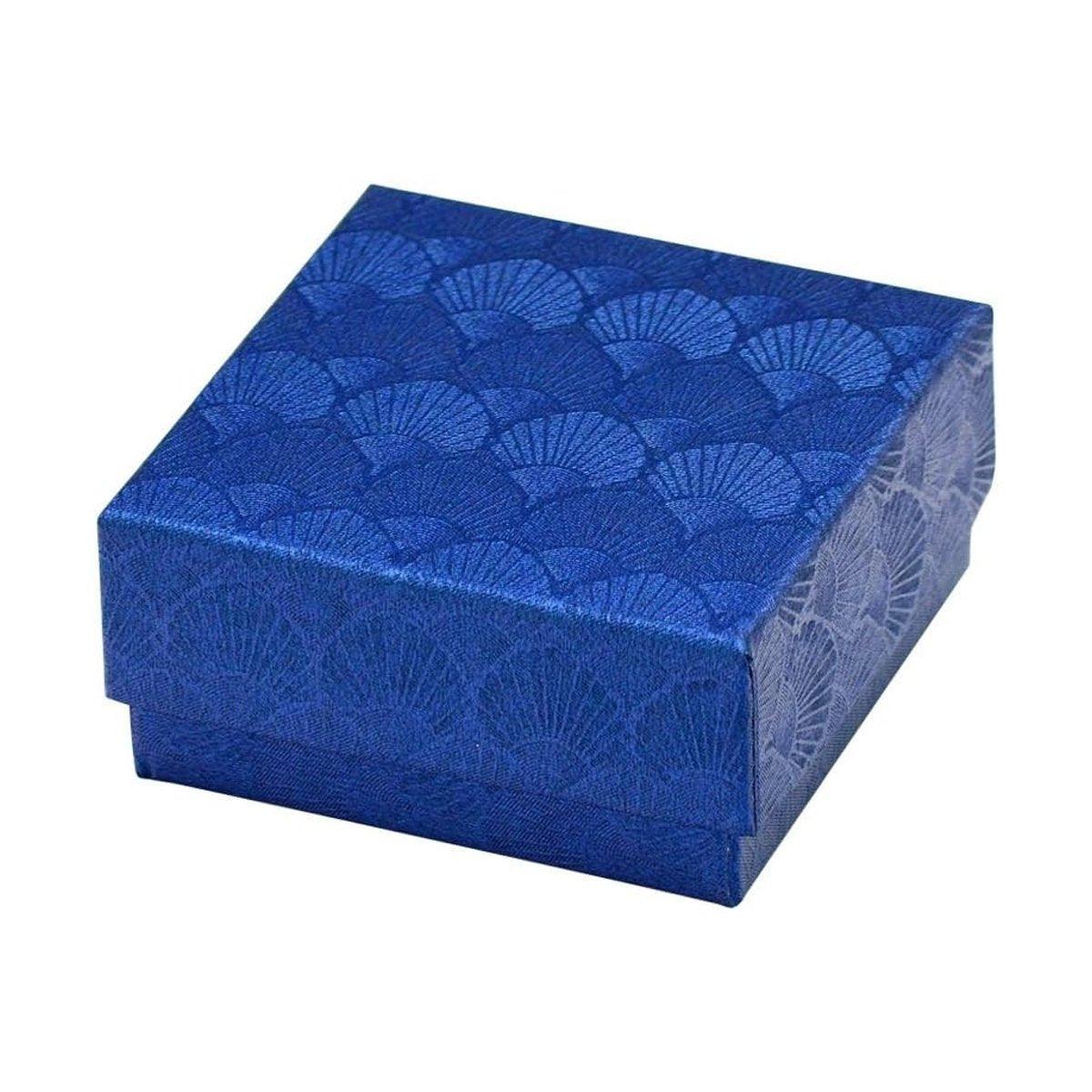 25X Jewelry Gift Boxes Shell Pattern 7.5CM Small GiftBox Empty Jewelry With Foam - Pink