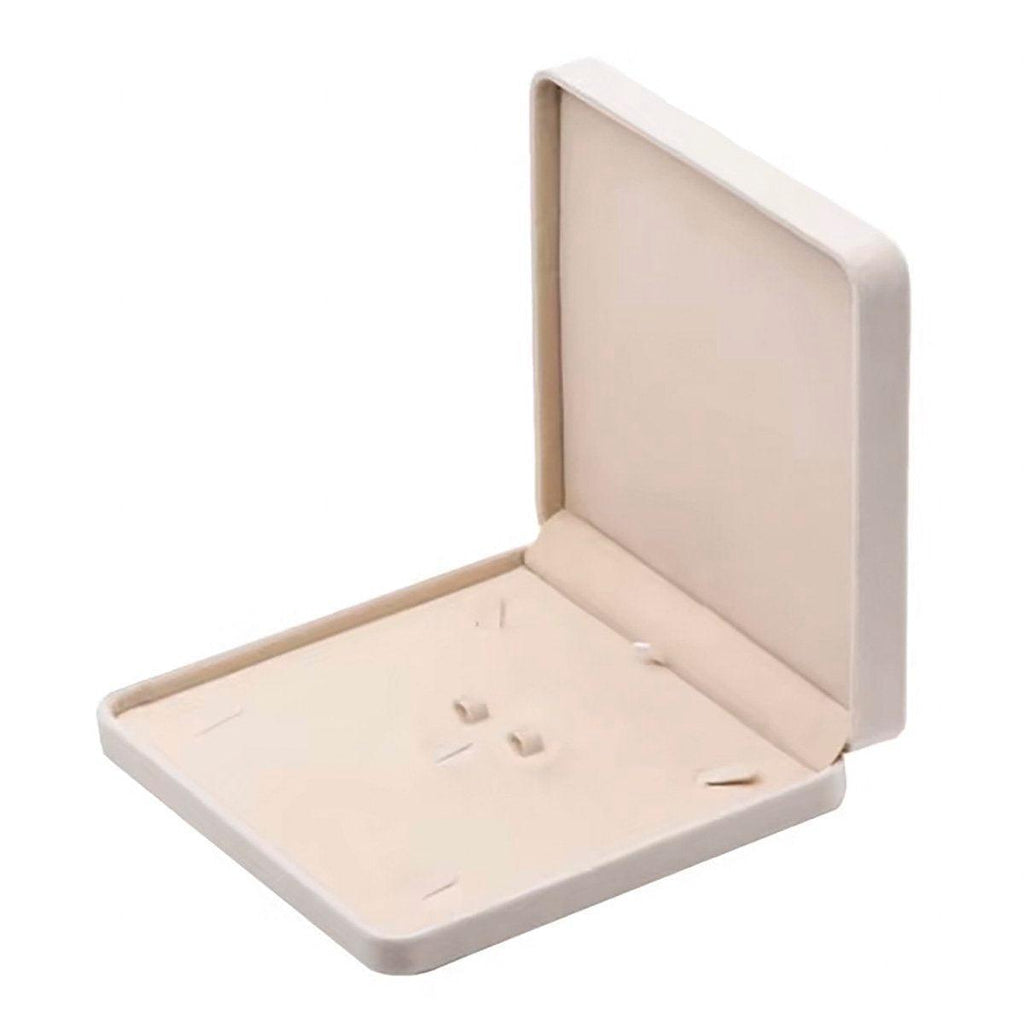 Flannel Jewelry Gift Box Necklace Ring Earring Bracelet Storage Display Case - Blue