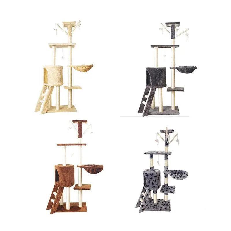 Cat Tree Scratching Post Gym House Condo Scratcher Furniture Tower - Grey