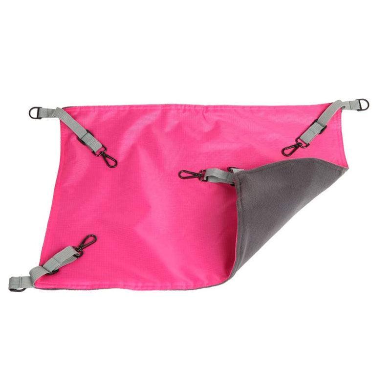 Waterproof Cat Hammock Hanging Bed Double Layer Dual Side Sleep Cage Swing Chair - Black