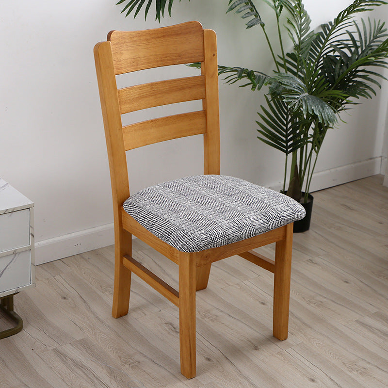 Stretch Dining Chair Seat Covers Removable Seat Cushion Slipcovers Protector - B