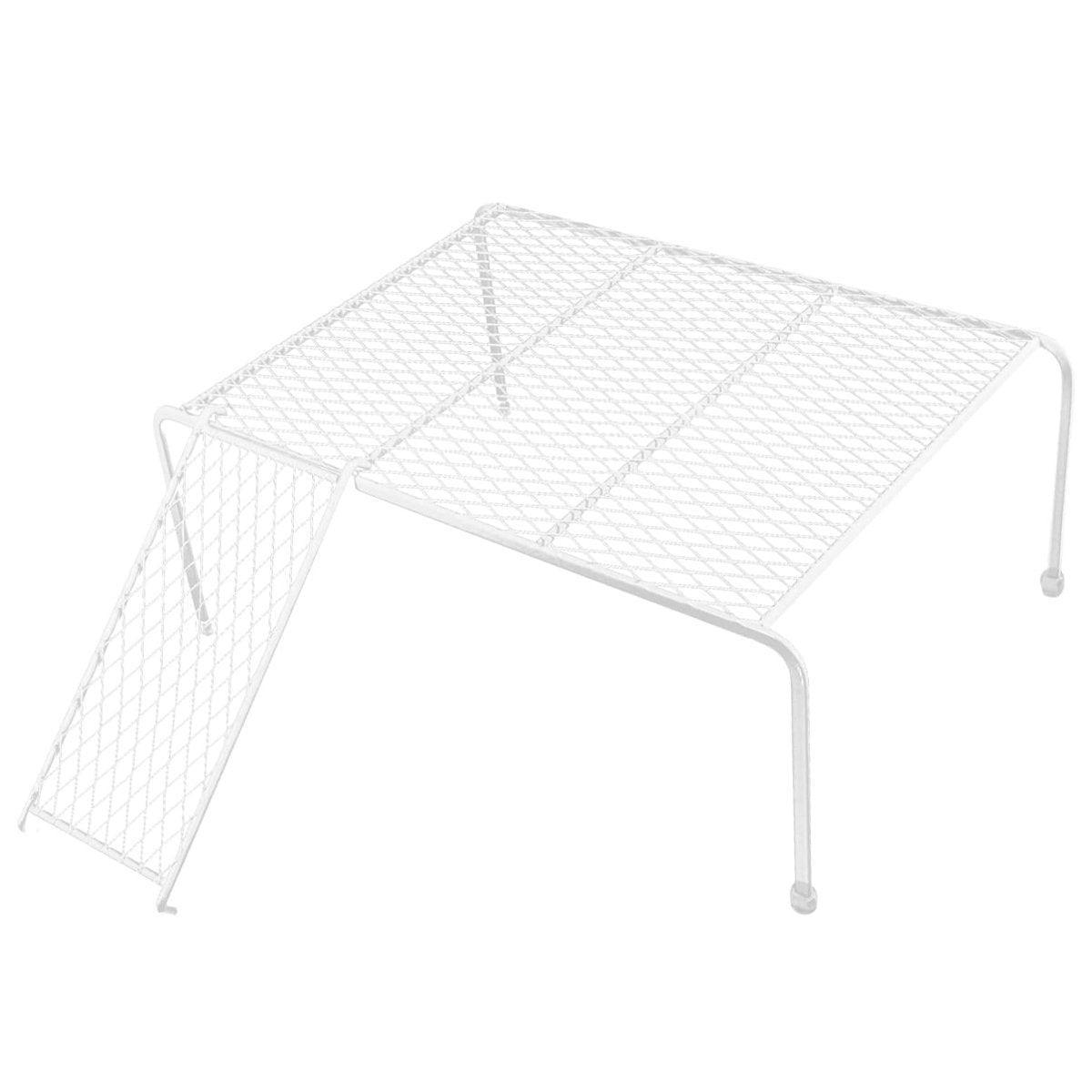 Metal Iron Chicken Feeding Ladder Grid Shelving Landscaping Platform Supplies - Black-S