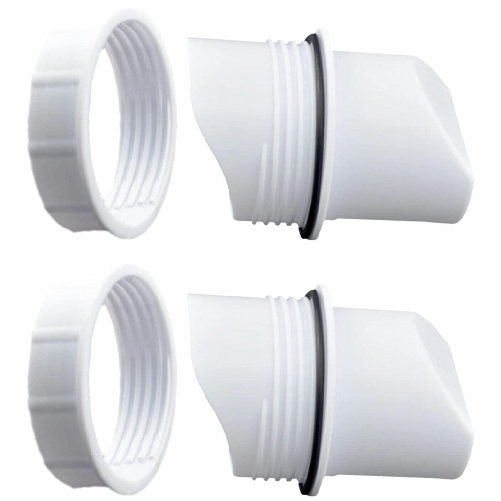 Poultry DIY Port PVC Gravity Fed Chicken Feeder for Hen Coop Farm Bucket Kit - 2 PCS Ports (No Hole Saw)