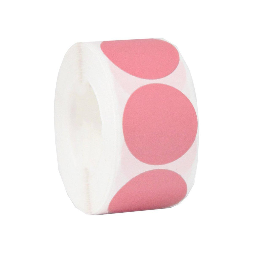 8 Rolls Colored Polka Dot Labels Round Seal Stickers Marking Round Sticker Set - Rose
