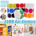 8 Rolls Colored Polka Dot Labels Round Seal Stickers Marking Round Sticker Set - Blue