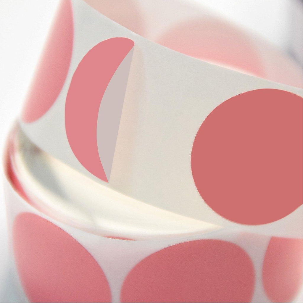 8 Rolls Colored Polka Dot Labels Round Seal Stickers Marking Round Sticker Set - Blue