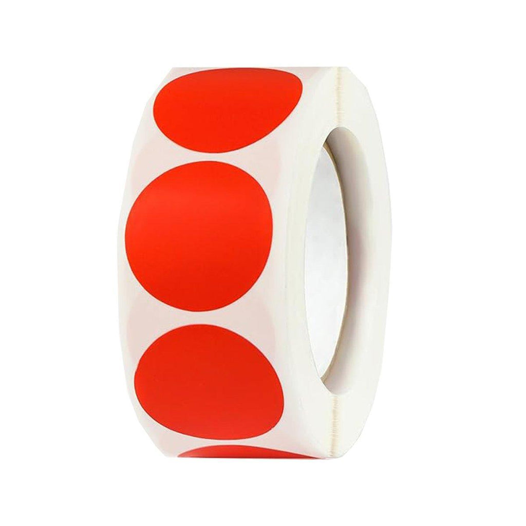 8 Rolls Colored Polka Dot Labels Round Seal Stickers Marking Round Sticker Set - Blue