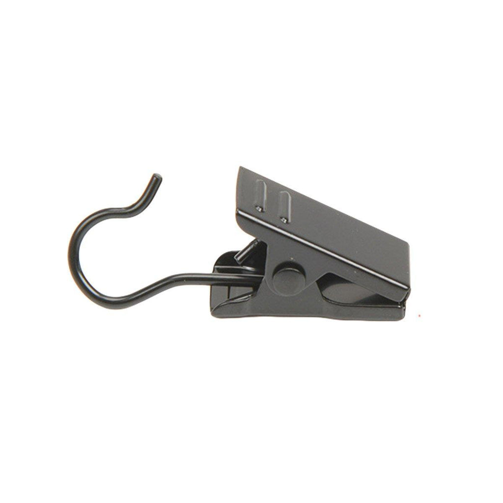 50PCS Stainless Steel Curtain Clip Hooks Strong Load-bearing Shower Accessories - Silver White