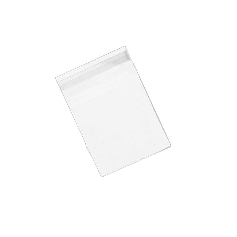 100X Translucent Plastic Candy Packaging Bags Self Adhesive Cookie Biscuit Bags - 14*14