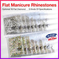 1440Pcs Glitter Rhinestones Crystal Flat Clear Bottom Glass Nail Art Nail Drill - Clear Crystal SS5