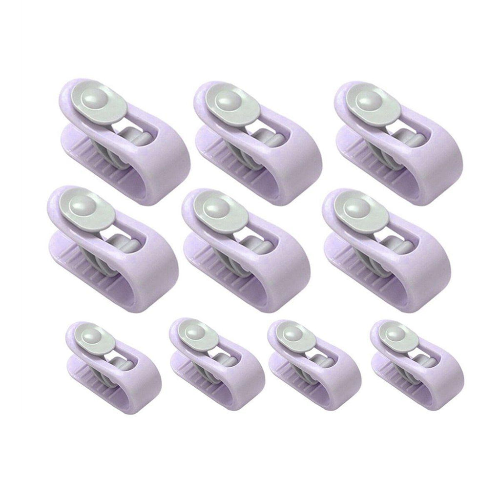 10/20pcs Quilt Retainer Cover Clips Invisible Needle-Free Thumb Buckle Bedding - Pink+Green-20PCS