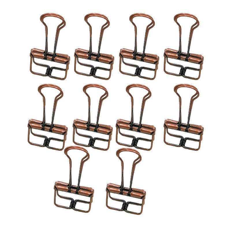Solid Color Hollow Out Swallowtail Metal Binder Bookmark Clips Office Supplies - Blue