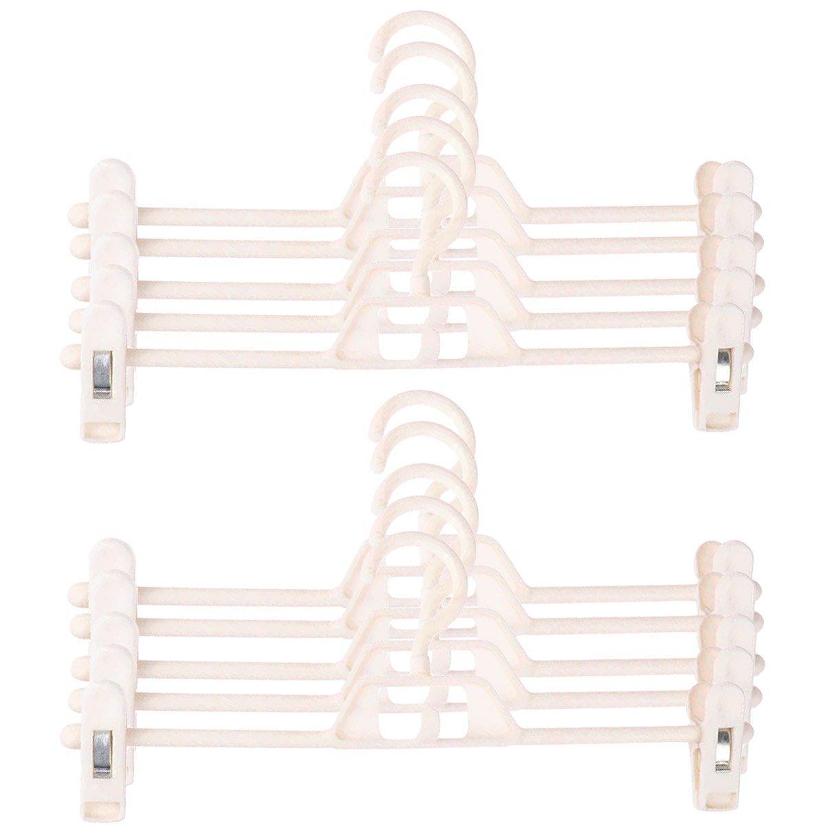 Seamless Household Retractable Pants Rack Buckle Clothes Clip Inner Hanger - Pink