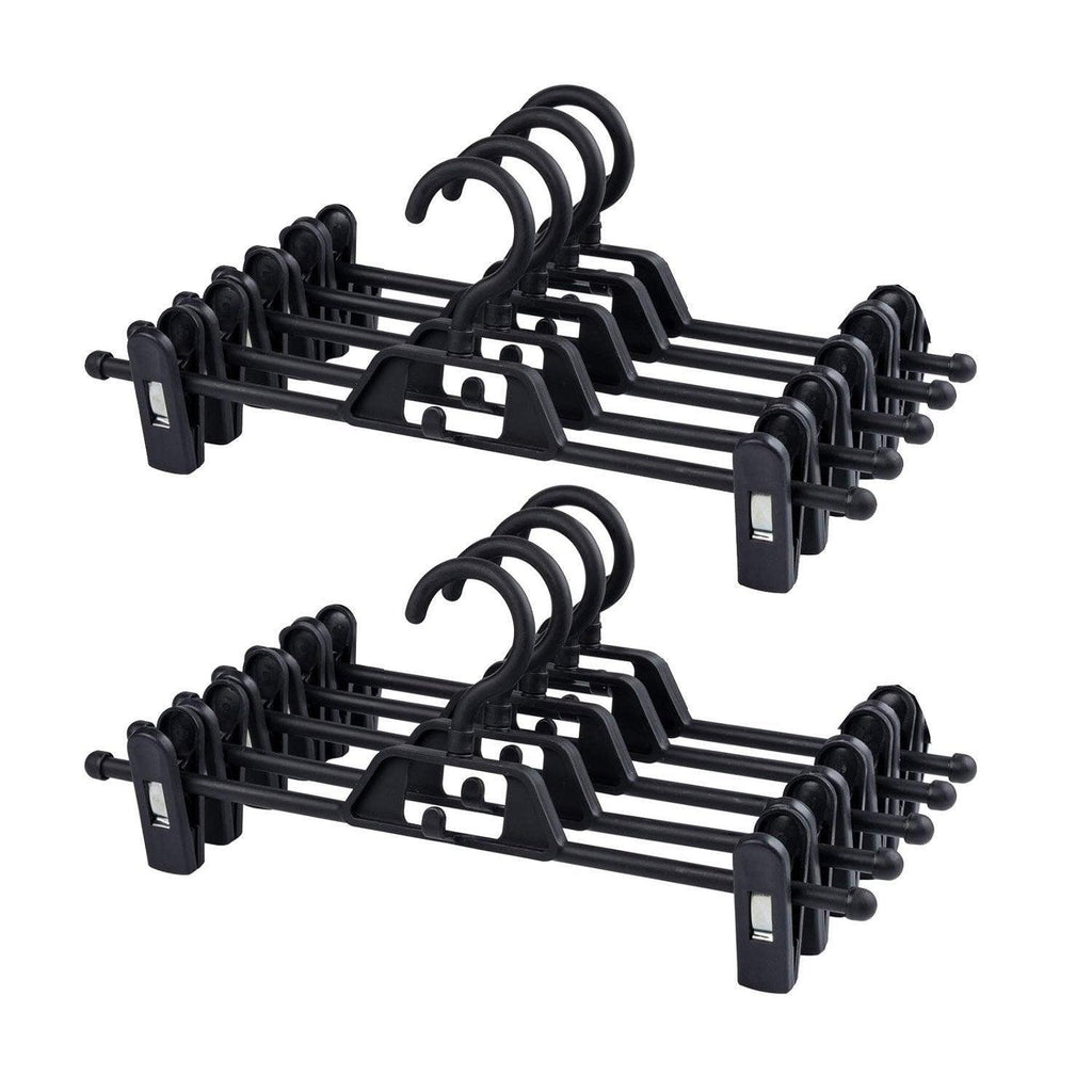 Seamless Household Retractable Pants Rack Buckle Clothes Clip Inner Hanger - Purple