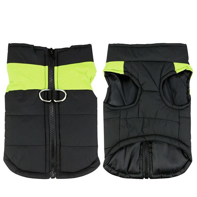 L Size Large Dog Jacket Padded Waterproof Pet Clothes Warm Windbreaker Vest Coat Winter - Pink