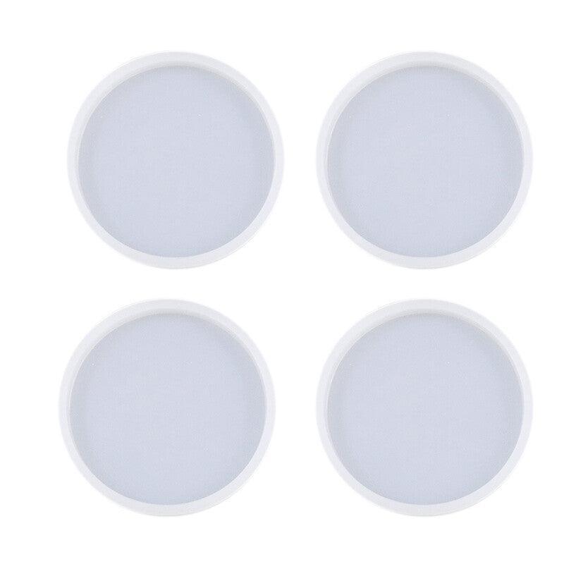 Coaster Resin Casting Mould Epoxy Mold Silicone Craft DIY Jewelry Agate Making - Large Square*4