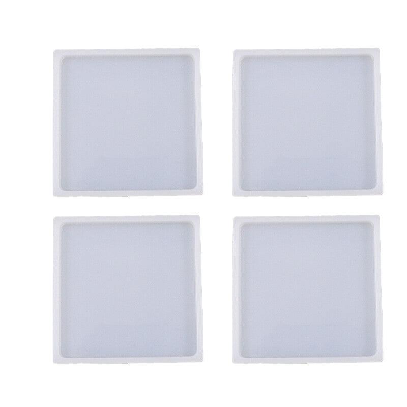 Coaster Resin Casting Mould Epoxy Mold Silicone Craft DIY Jewelry Agate Making - Large Round