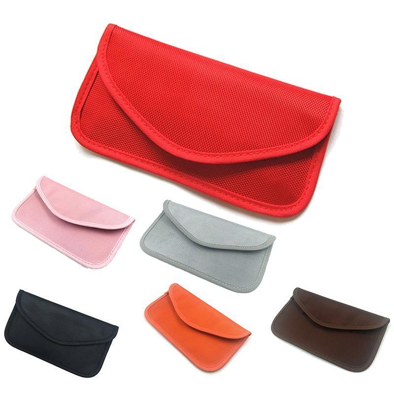 Car Key Case For Faraday Cage Fob Pouch Keyless RFID Blocking Bag - Coffee