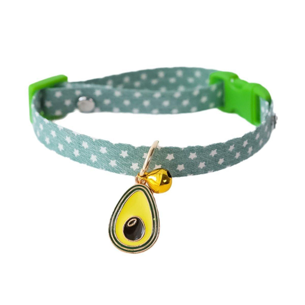 Adjustable Pet Collar with Buckle and Bell for Kitten and Dog Wearable Accessory - Yellow