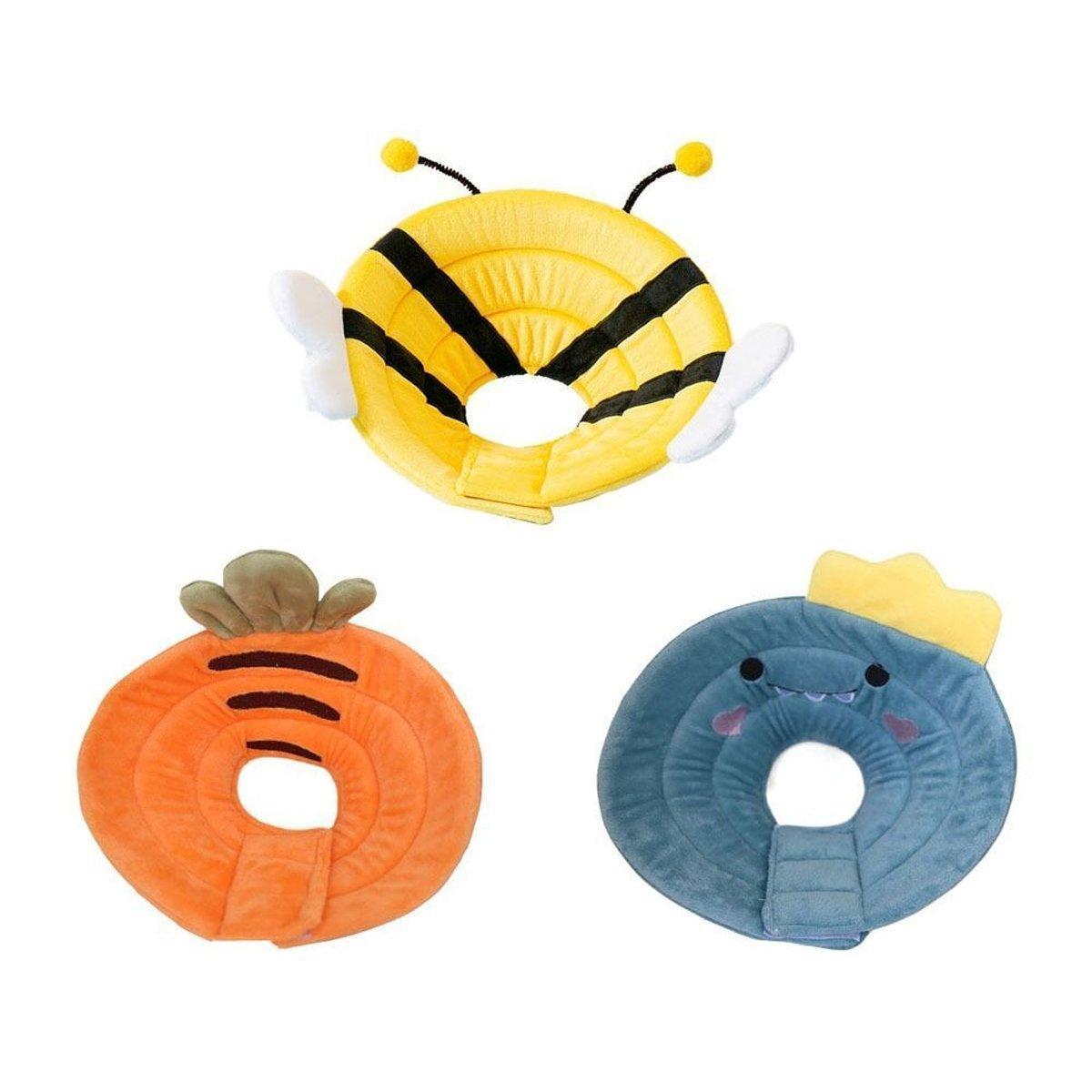 Elizabeth Circle Cat Sterilization Collar Anti-Licking Pet Scarf for Cat and Dog - Yellow Bee-S