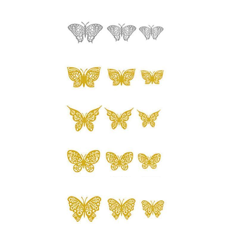 12X 3D Butterfly Wall Decals Stickers Removable Kids Nursery Decoration - 7601