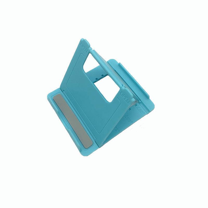Universal Foldable Tablet and Phone Stand Adjustable Portable Desk Holder - Blue