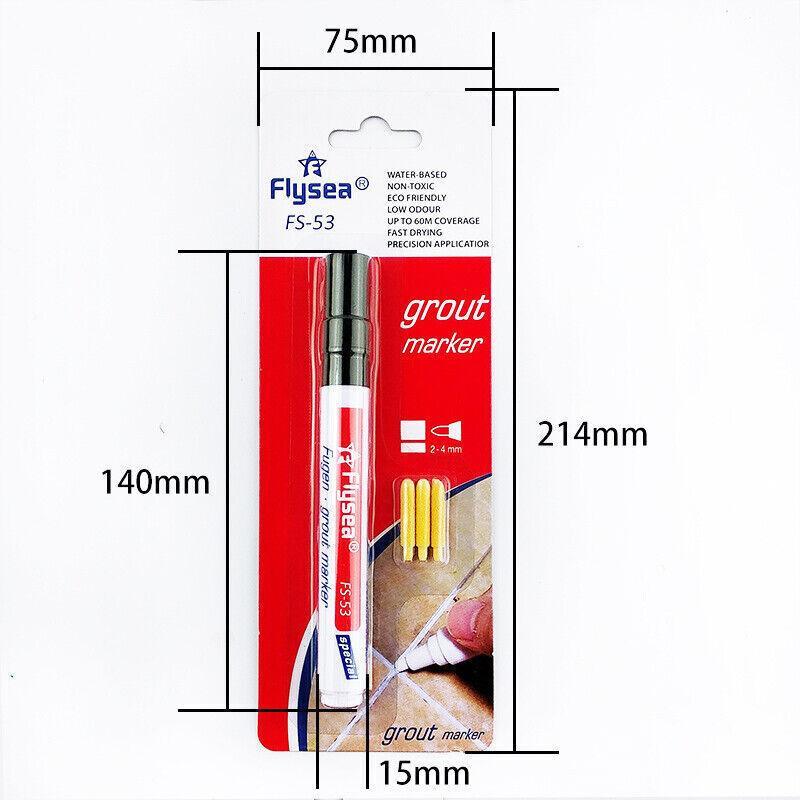 Tile Styling Pen Bathroom Floor Waterproof And Mildew Grout Marker Repair Pens - Dark Grey
