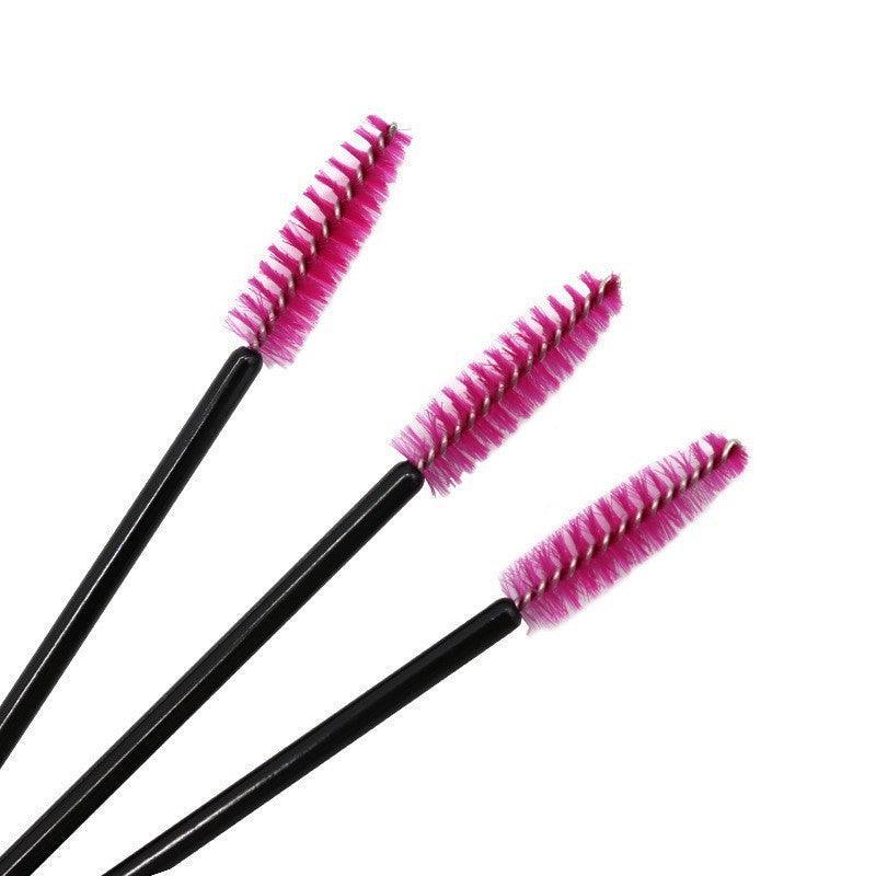 50X Disposable Mascara Wands Eyelash Brushes Applicator Lash Extension Brush - gold+black